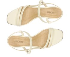 Sandália Salto Bloco Ivory Branca