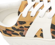 Tênis Sola Alta New Ana Onça Animal Print