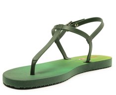 Sandália Slim Verde Estampa Guaraná