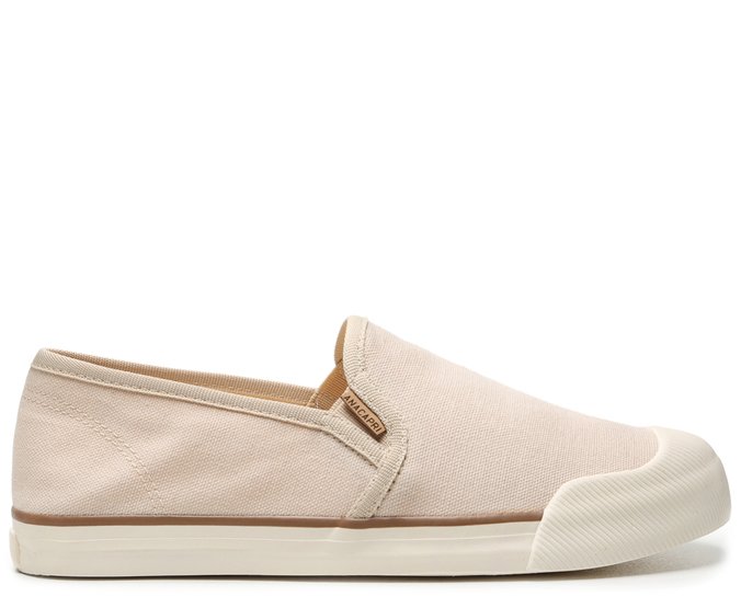 tenis slip on bege