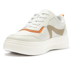 Tênis Sola Robusta Branco e Laranja