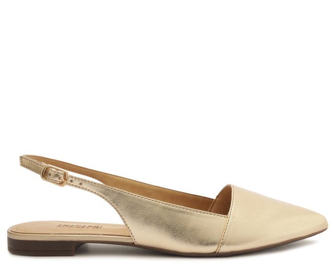 Sapatilha Slingback Classic Dourada