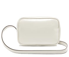 Bolsa Tiracolo Média Tachas Bolso Frontal Branca