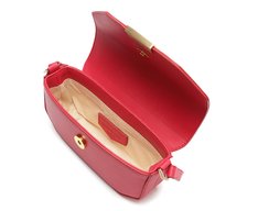 Bolsa Tiracolo Pequena Estruturada Rosa