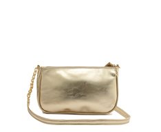 Bolsa Tiracolo Pequena Mix Dourada