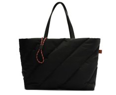Bolsa Shopping Grande Fluffy Nylon Preta
