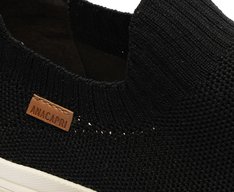 Tênis Slip On Sola Alta New Alê Knit Preto