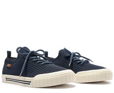 Tênis de Amarrar Basic Azul Alê Knit