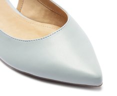 Sapatilha Slingback Bico Fino Azul
