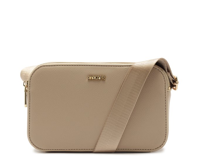 Bolsa Tiracolo Média Alça Fita Branco Off