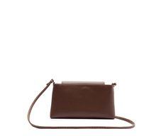 Bolsa Tiracolo Pequena Envelope Marrom