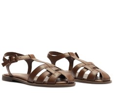 Sandália Tiras Huarache Marrom