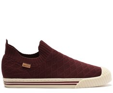 Tênis Slip On Knit Texturizado Roxo