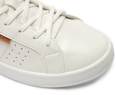 Tênis Pontilhado Basic Branco E Dourado
