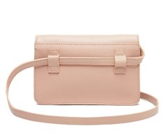 Bolsa Pochete Bege Aba Retangular
