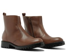 Bota Tratorada Couro Marrom Cinnamon