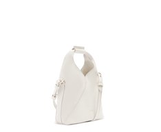 Bolsa Tiracolo Pequena Pespontos Trendy Branca
