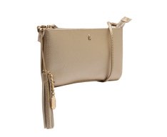 Bolsa Tiracolo Média Detalhe Franja Dourada