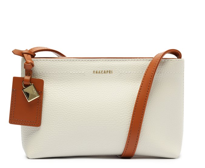 Bolsa Tiracolo Média Cadeado Branca