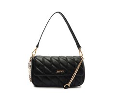 Bolsa Tiracolo Média Matelassê Triangular Preta