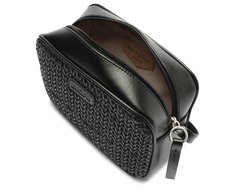 Crossbody Firenze Natural Zif Zag Preta