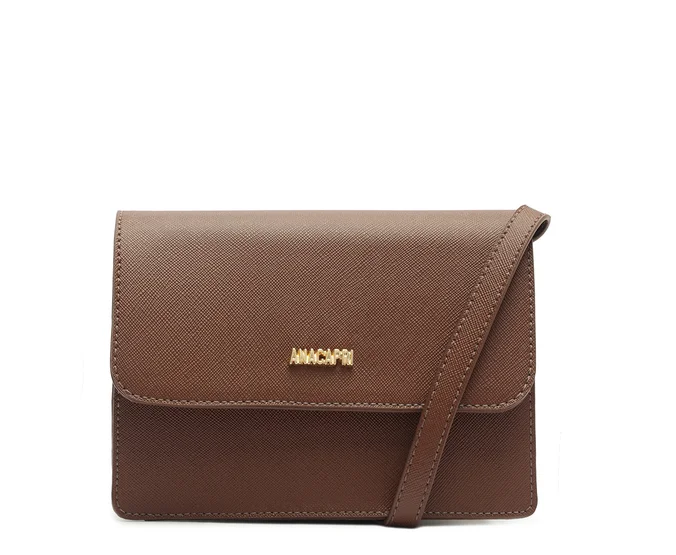 Bolsa Tiracolo Pequena Seiva Marrom