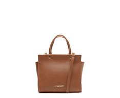 Bolsa Tote Pequena Velvet Marrom