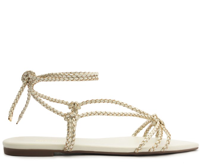 Rasteira Boho Chic Branca