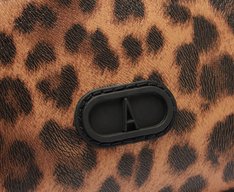 Bolsa Tiracolo Média Merlot Animal Print