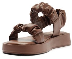 Papete Tiras Scrunchie Glória Marrom