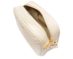 Bolsa Crossbody Média Branca Matelassê Zig Zag
