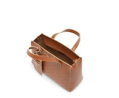 Bolsa Tote Média Porta Cartão Marrom