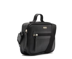 Bolsa Tiracolo Média Bolso Frontal Preta