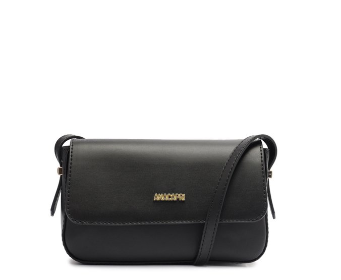 Bolsa Tiracolo Pequena Amélie Preta