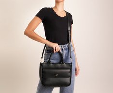 Bolsa Tote Grande Bolsa Envelope Preta