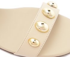 Sandália Maxi Tachas Bege