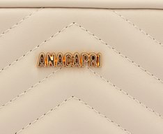 Bolsa Crossbody Média Branca Matelassê Zig Zag