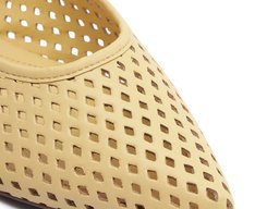 Sapatilha Slingback Vazada Amarela