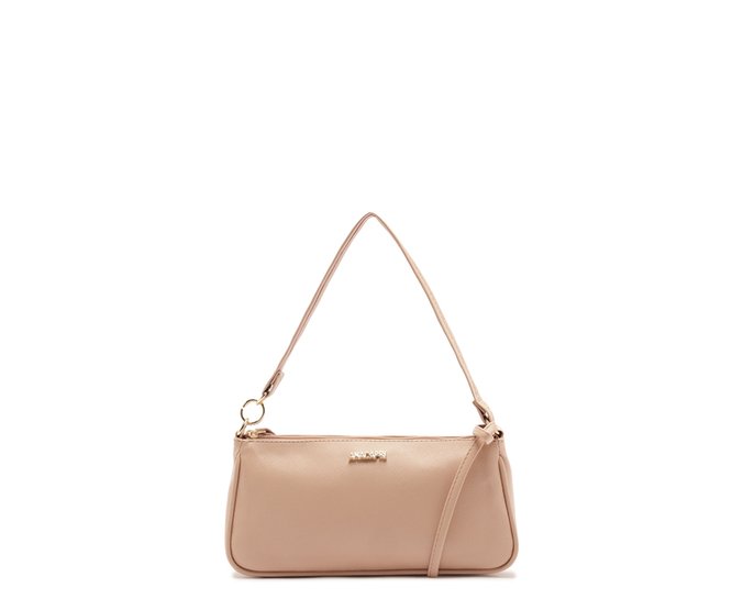 Bolsa Tiracolo Pequena Metal Bege