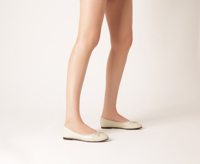 Sapatilha Delicada Laço Branca