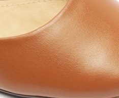 Sapatilha Slingback Bico Quadrado Basic Marrom