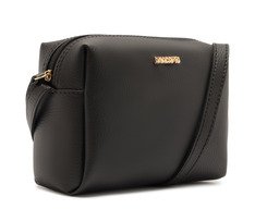 Bolsa Tiracolo Média Arredondada Preta