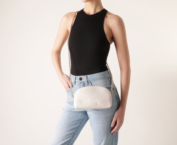 Bolsa Tiracolo Média Casual Off White