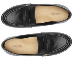 Mocassim Com Pala Aplicação A Preto