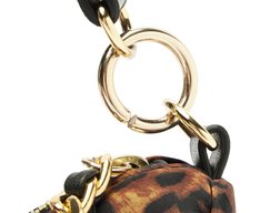 Bolsa Tiracolo Média Pingente Animal Print