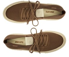 Tênis Knit Sola Alta New Alê Marrom