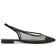 Sapatilha Slingback Telinha Preta