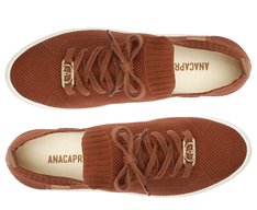 Tênis Knit Minimal Anacapri Marrom