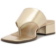 Sandália Mule Gaspéa Regular Dourada