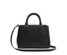 Bolsa Tote Média Cápsula Metal Preta